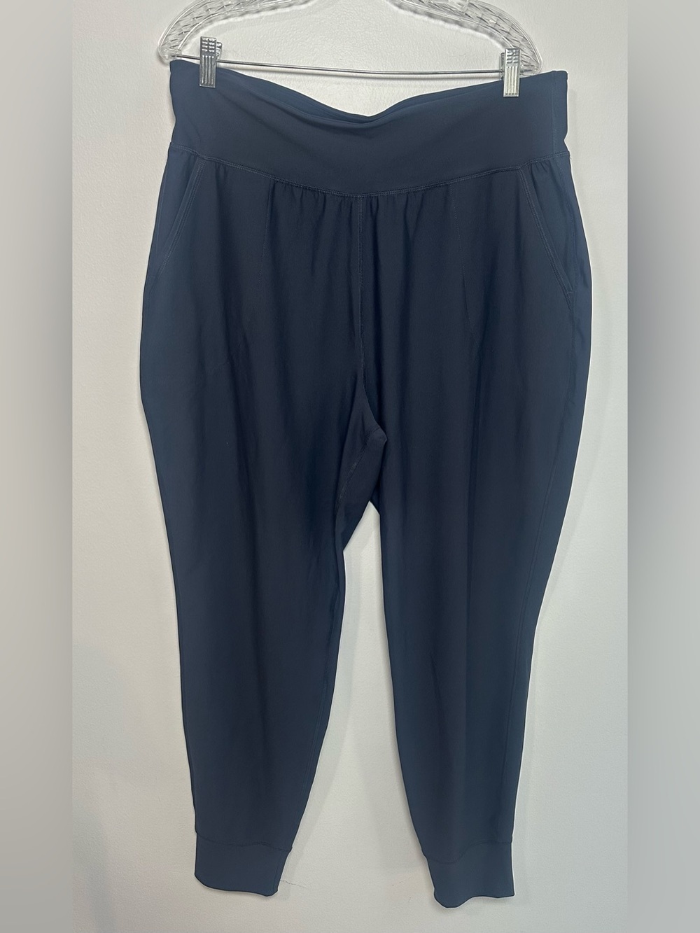 Old Navy Active Women's Powersoft high rise Navy Blue Jogger Pants XL Tall